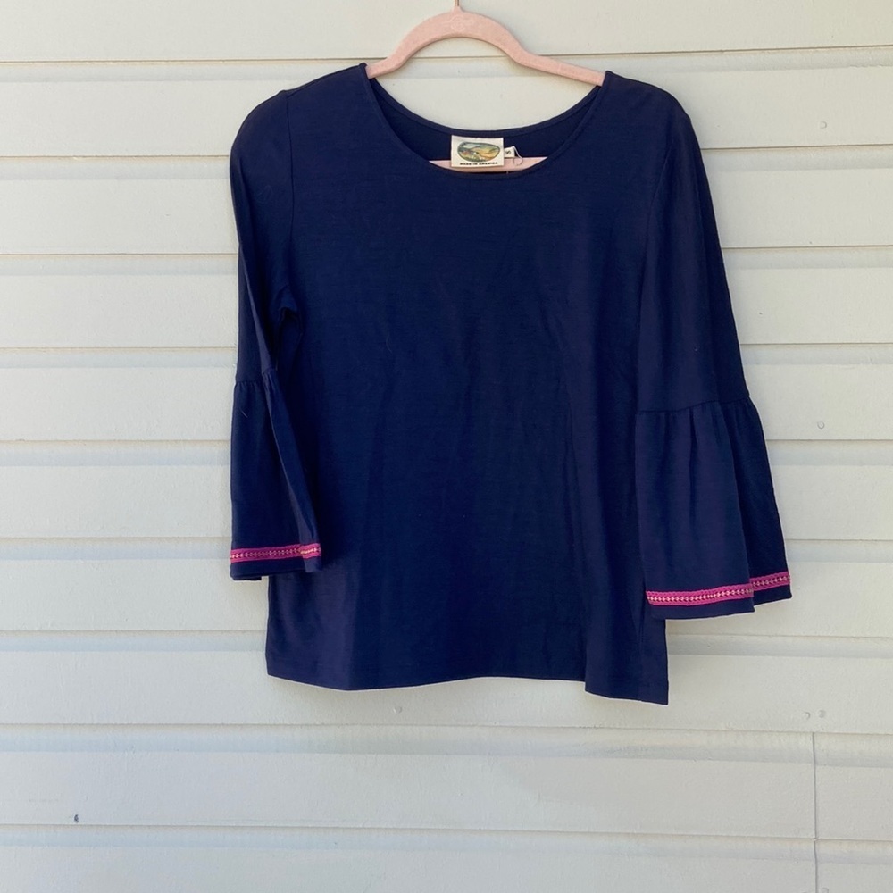 Ramblers Way Bella Frill Wool‎ Blouse